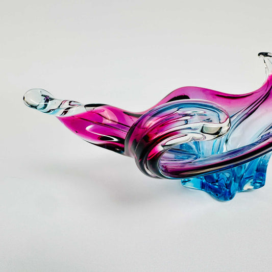 Große Bunte Murano Glas Schale 1960er