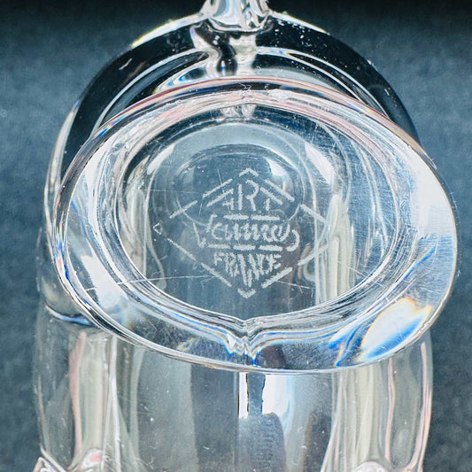 Art Vannes France Glass Schale Nashorn 1970er