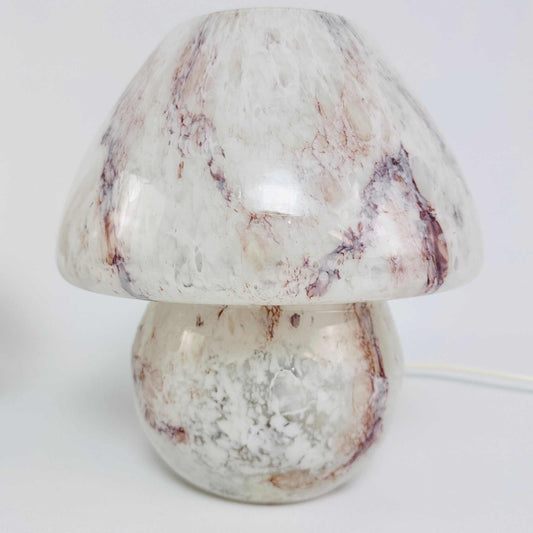 Paar Pilz Tischleuchten aus Glas von Peill & Putzler 1970er im Vintage-Design