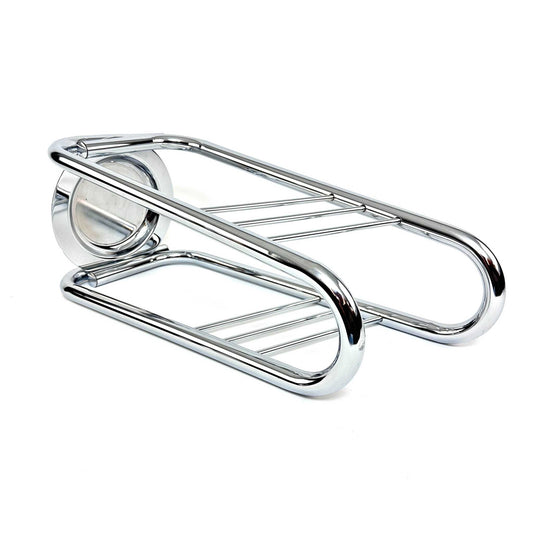 Verchromter Schirmständer von Hillo Design aus Dänemark, 1970er, elegantes Art-Deco-Bauhaus-Design
