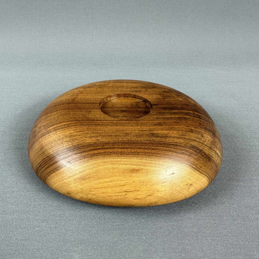 Dänische Teakholz Schale aus den 1960er Jahren mit klarer Form und warmer Maserung