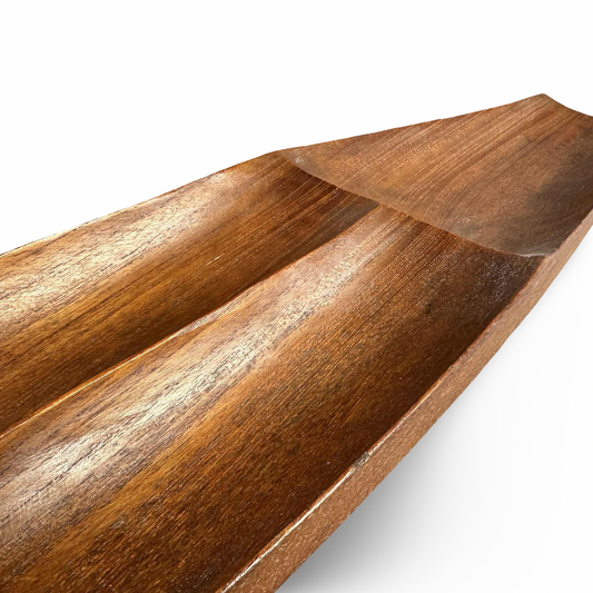 Stig Sandqvist Teak Schale Vemdalen Dänemark 1960er vintage Utensilo