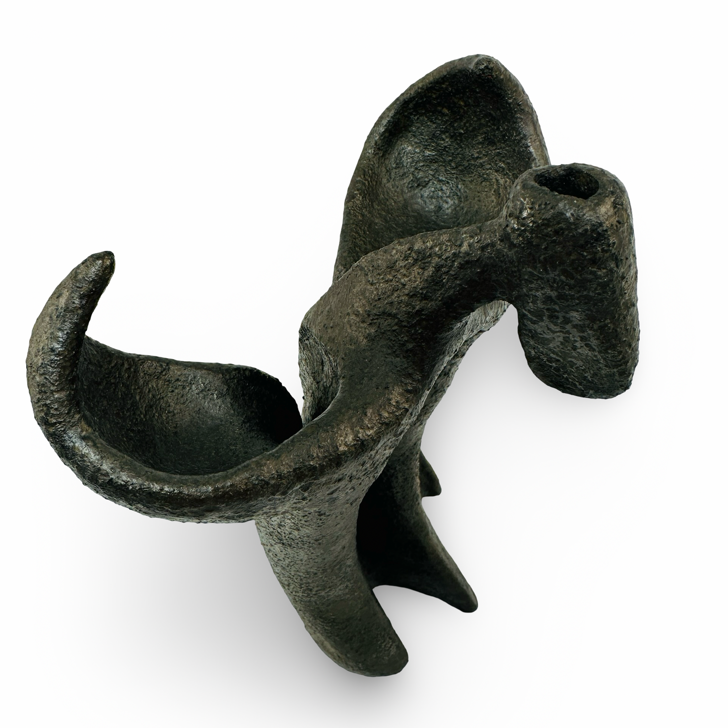 Stehende, betende Keramikstatue aus den 1980er Jahren, signiert, in sehr gutem Zustand