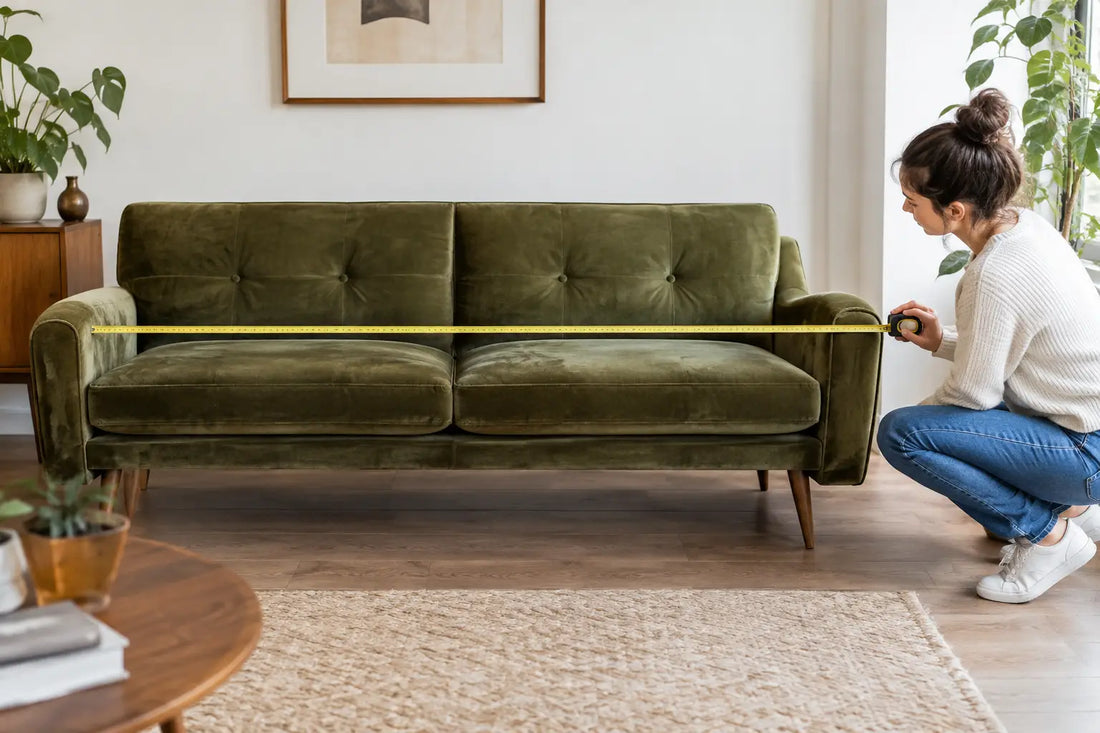 Vintage Sofa richtig ausmessen vor dem Kauf