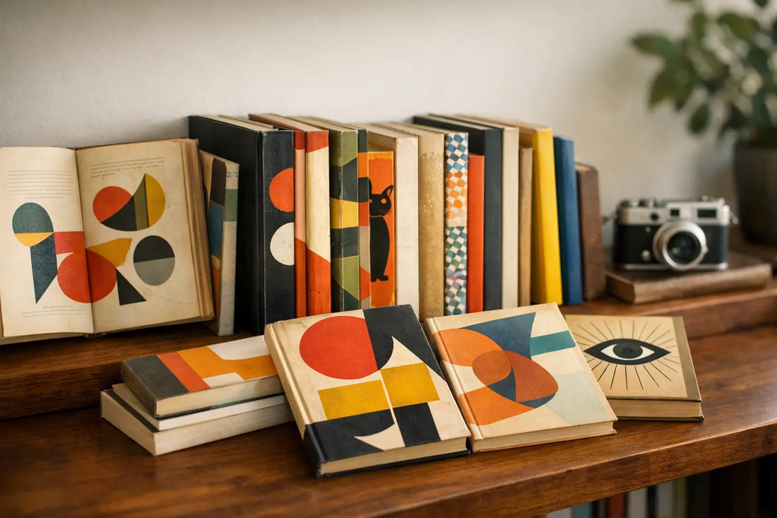12 best vintage design books im Regal