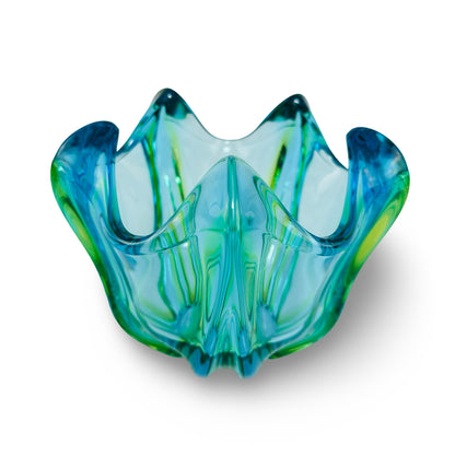 Murano Sommerso Vase Blau-Grün, Seguso-Stil, 1960er/70er