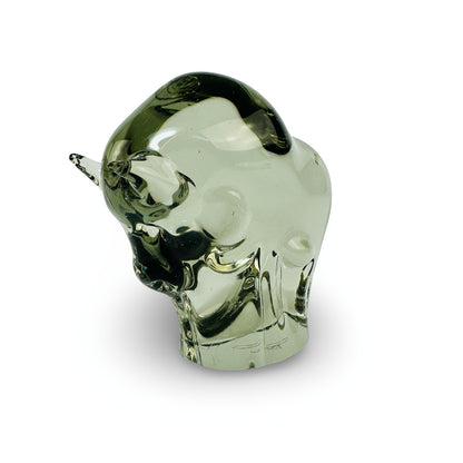 Livio Seguso Glasskulptur Stier 1970er – Ansicht von der Seite
