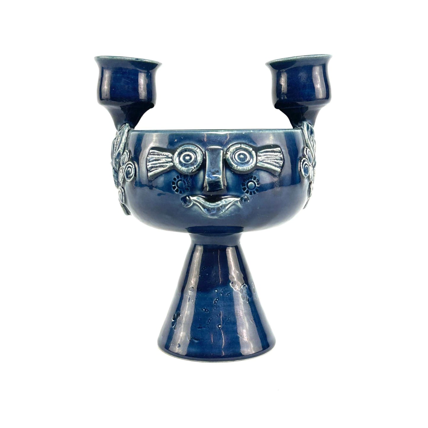 Björn Wiinblad Kerzenständer Head aus Keramik für Rosenthal 1970er skandinavisches Design