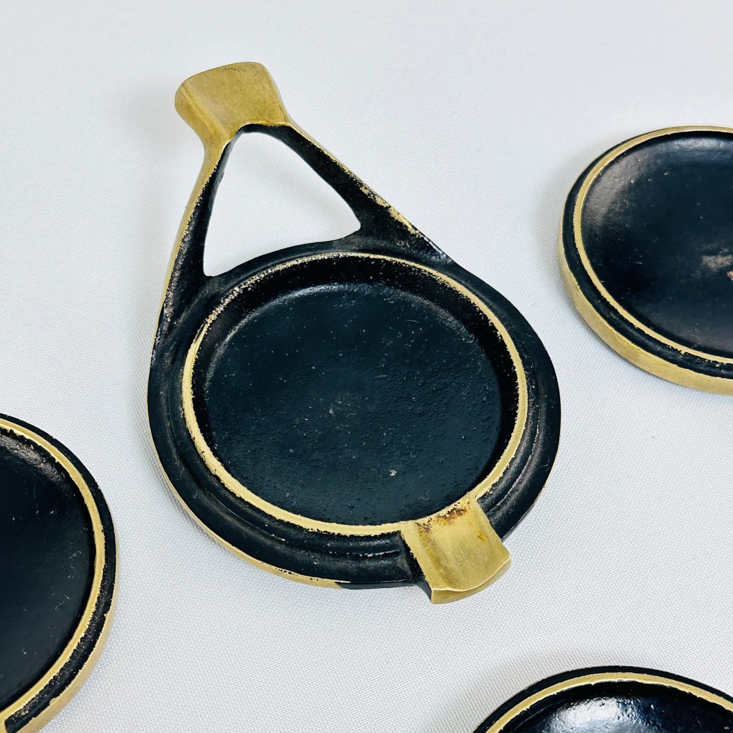 Aschenbecher Set mit Halter Umkreis Walter Bosse 1960er