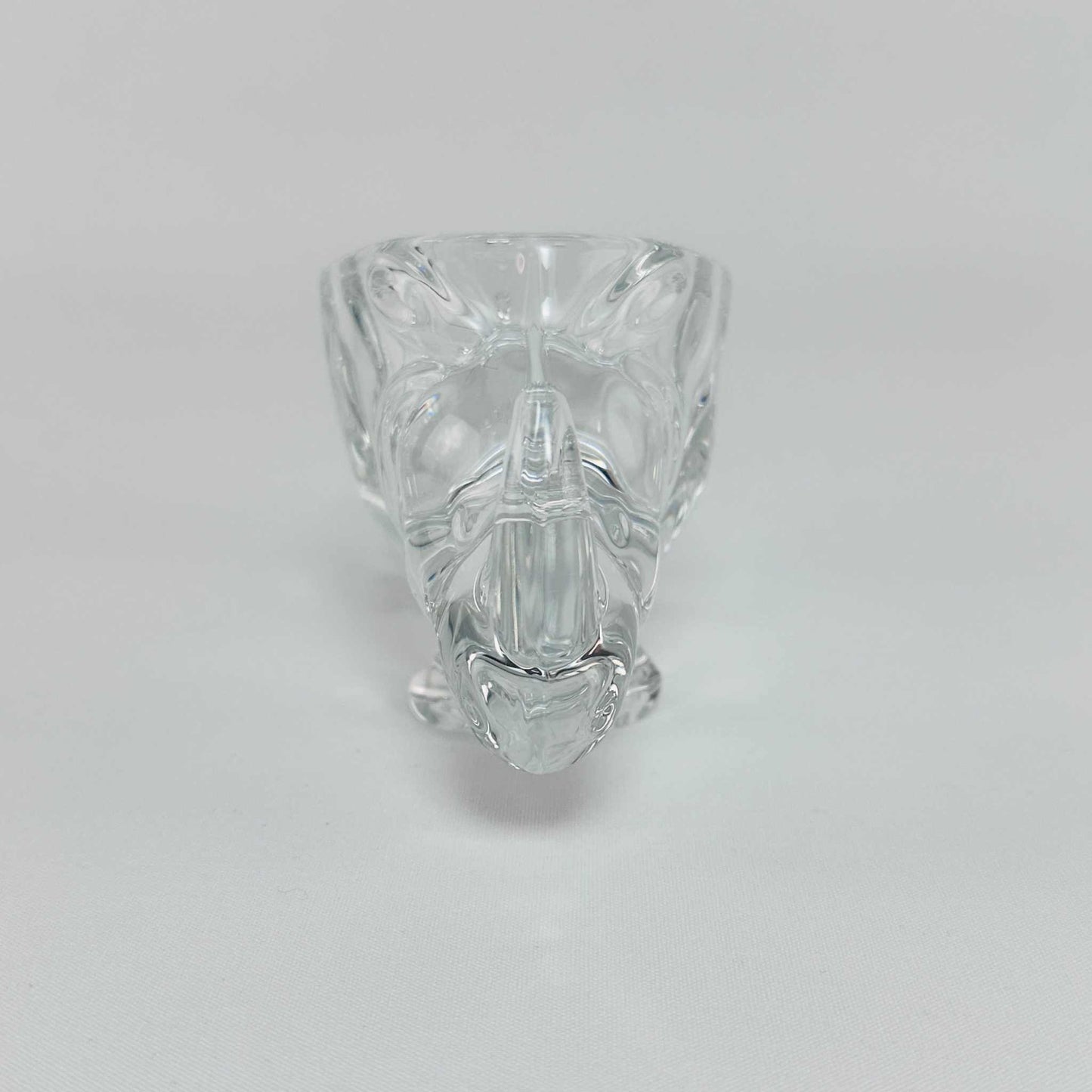Art Vannes France Glass Schale Nashorn 1970er