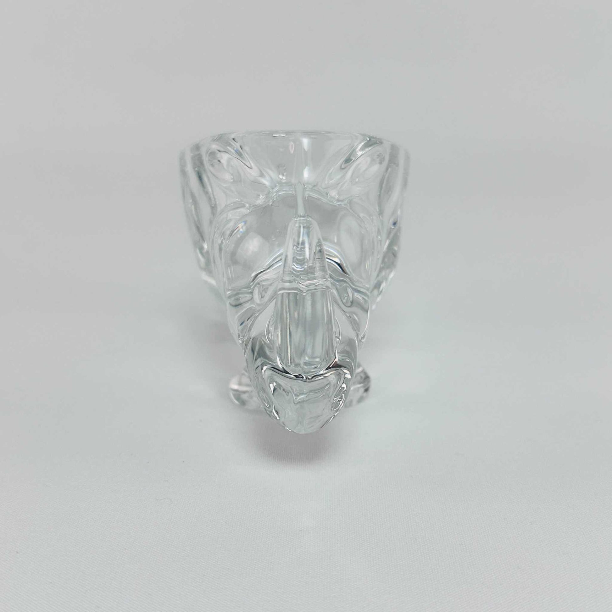 Art Vannes France Glass Schale Nashorn 1970er
