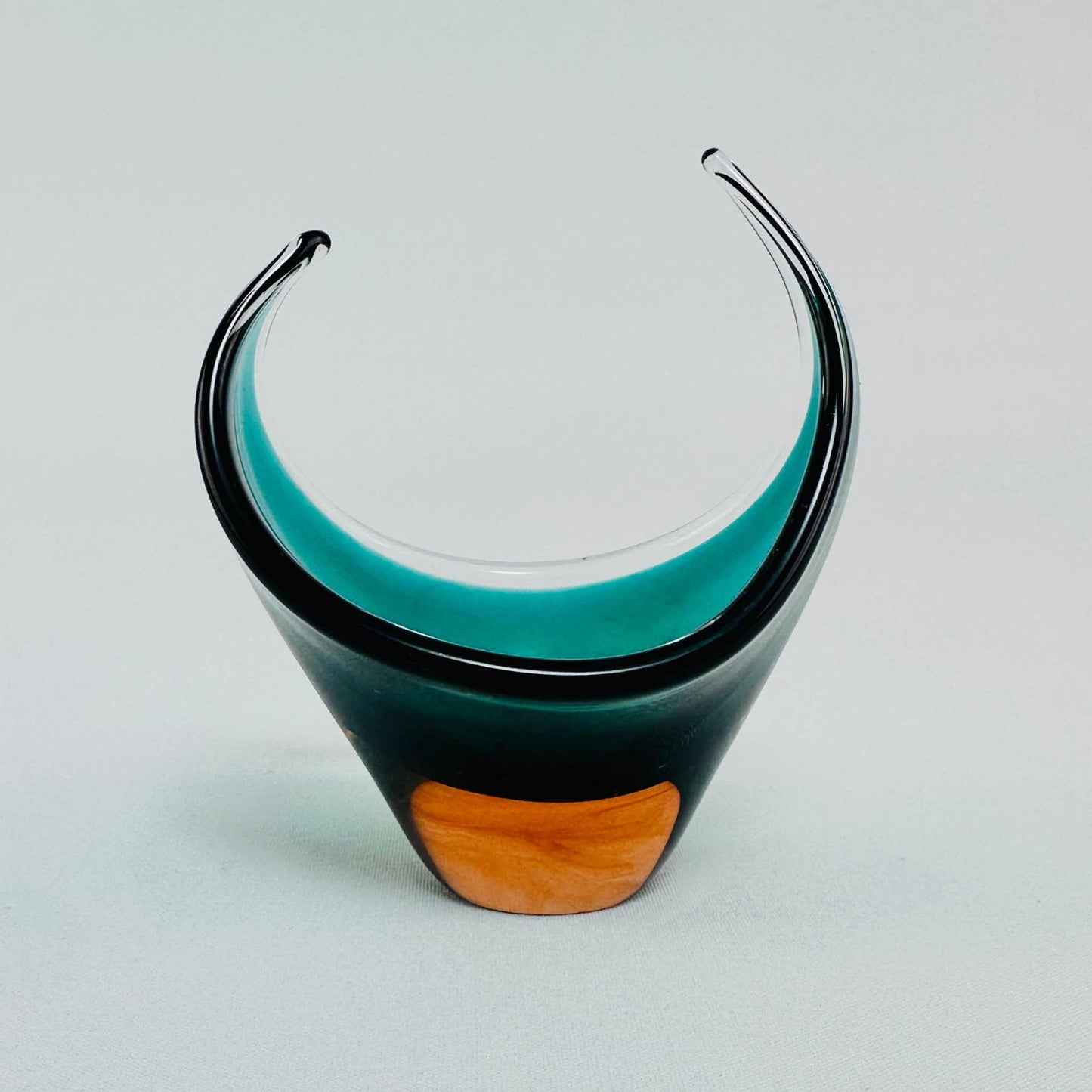 Murano Glas Objekt Paul Kedlev (zugeschrieben) für Flygsfors Glasbruk 60er