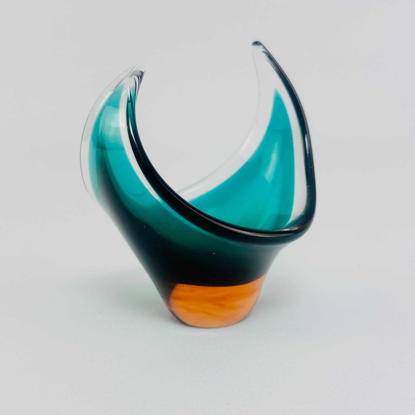 Murano Glas Objekt Paul Kedlev (zugeschrieben) für Flygsfors Glasbruk 60er