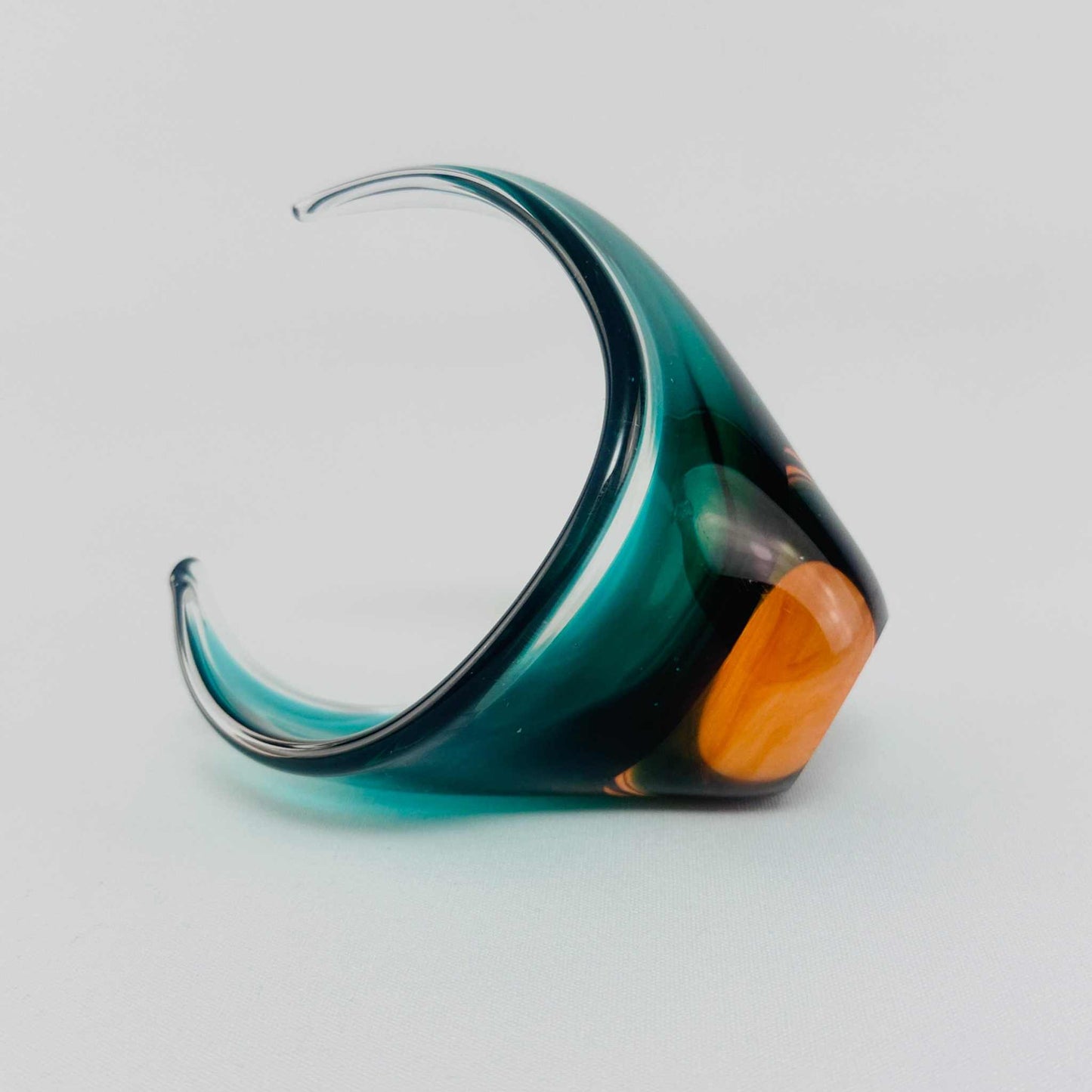 Murano Glas Objekt Paul Kedlev (zugeschrieben) für Flygsfors Glasbruk 60er