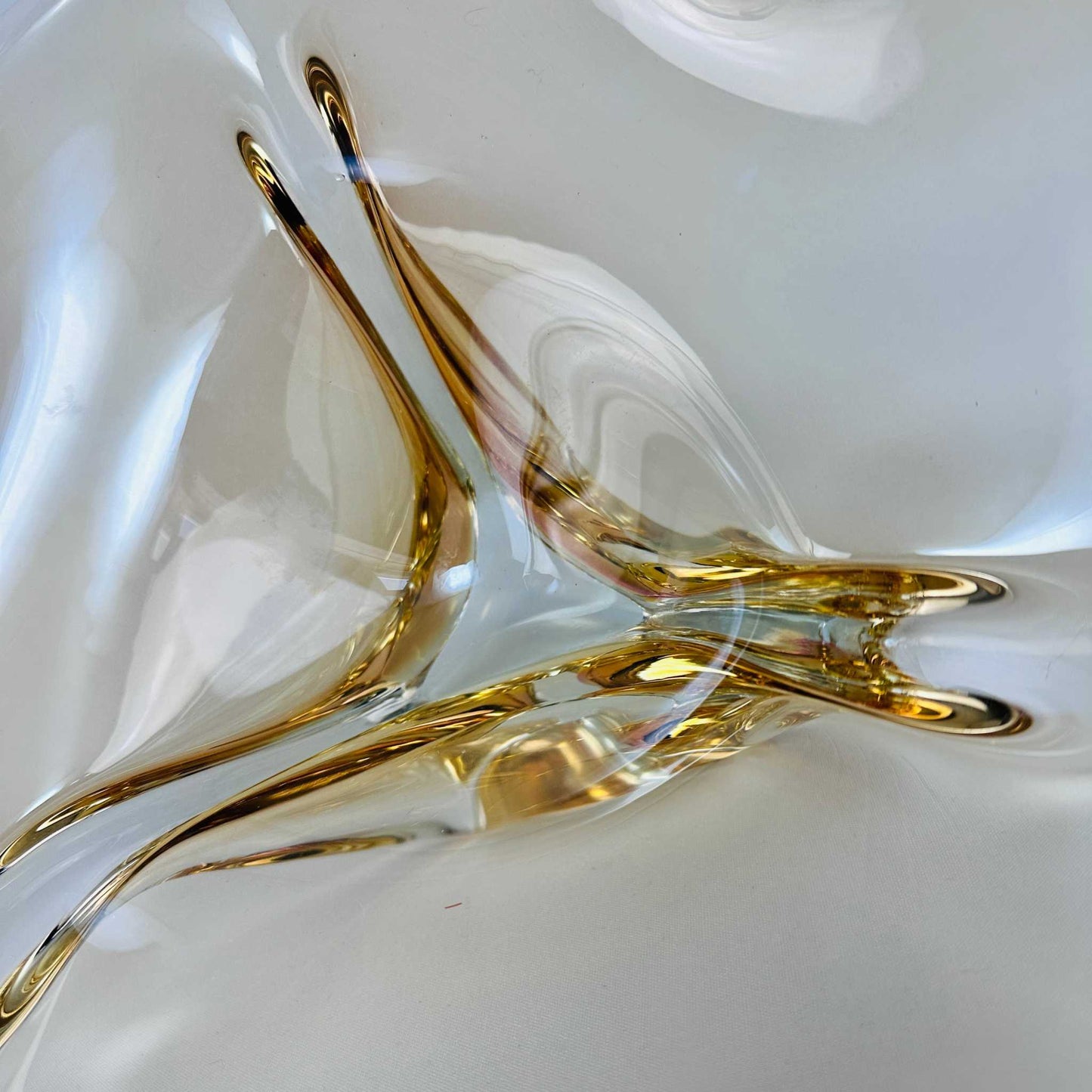 Große Glas Schale im Murano Stil von Frantisek Zemek aus den 1960ern