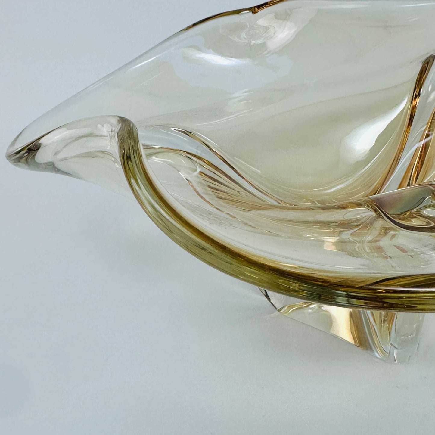 Große vintage Murano Glas Schale von Frantisek Zemek mit seltener Färbung, 1960er Jahre.