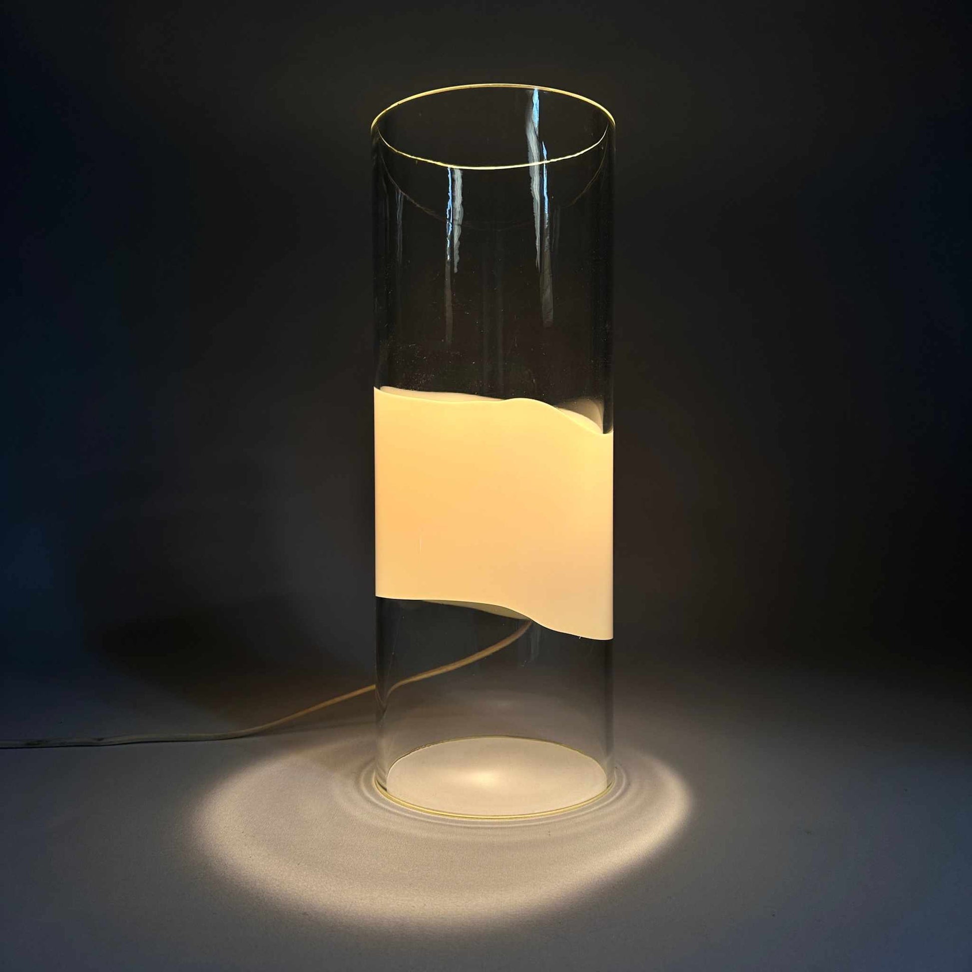 Glas Tischleuchte LT 213 von Carlo Nason für Mazzega 1970er