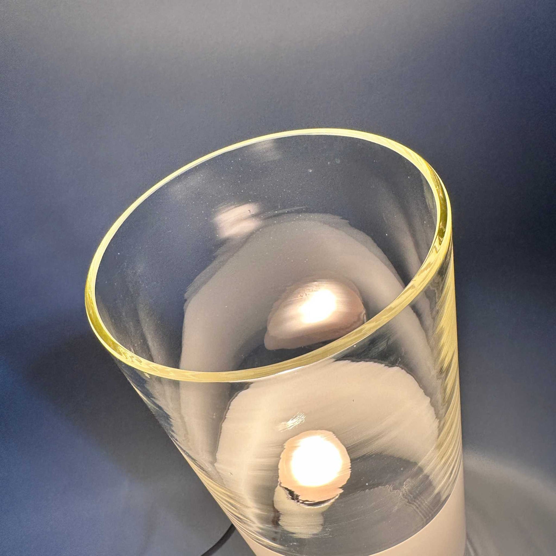 Glas Tischleuchte LT 213 von Carlo Nason für Mazzega 1970er