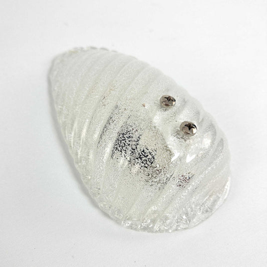 Eis Glas Wandleuchte Deutschland 1960er