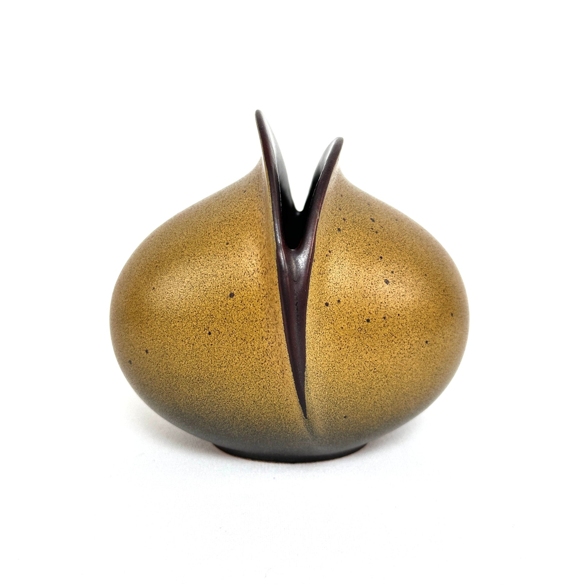 Keramik Vase Venus von Uta Fayl für Rosenthal 1970er, signiert, sammelwürdig, 12,5x12,5x11 cm