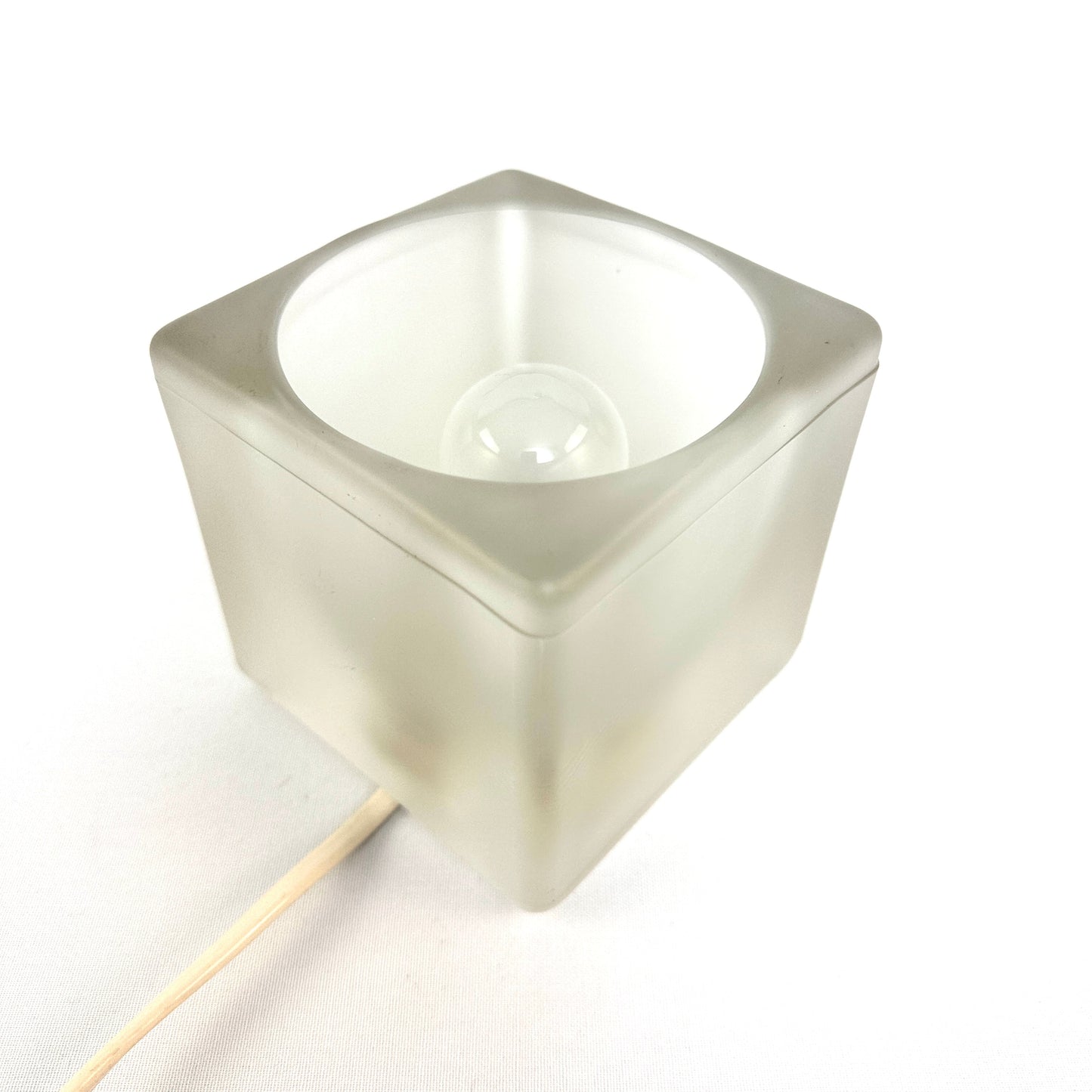 Ice Cube Glas Tischleuchte von Peill & Putzler aus den 1970er Jahren