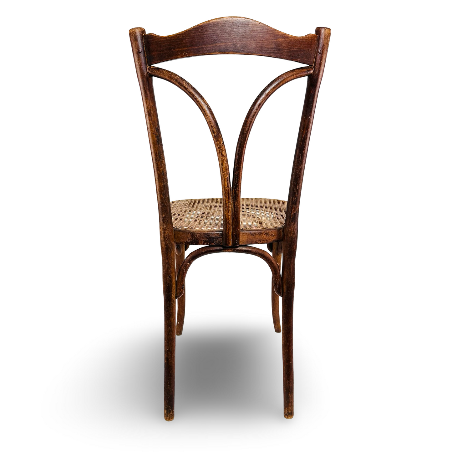 Thonet Bugholzstuhl Model 107 von 1900 mit originalem Geflecht und gutem Zustand