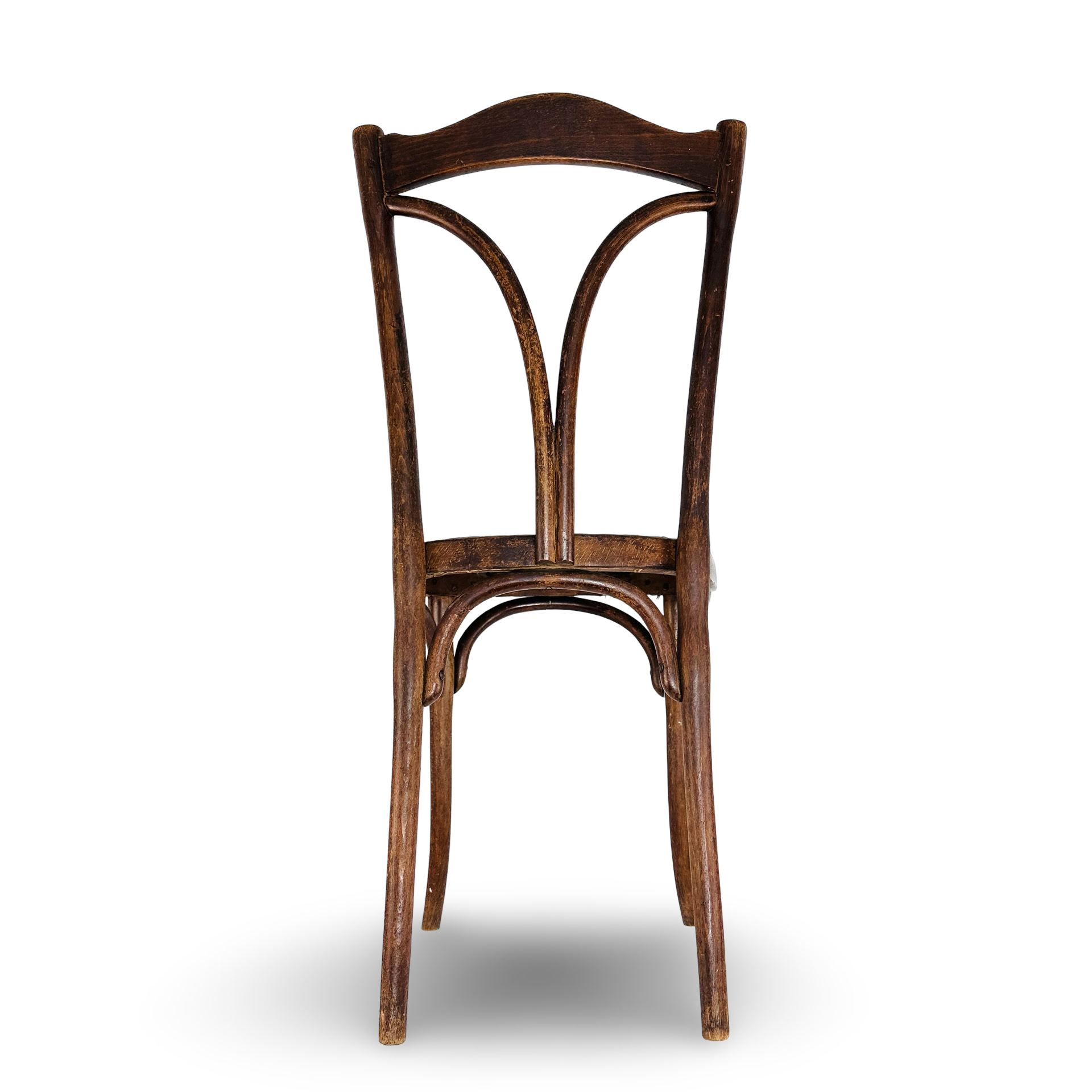 Thonet Bugholzstuhl Model 107 von 1900 mit originalem intaktem Geflecht in gutem Zustand
