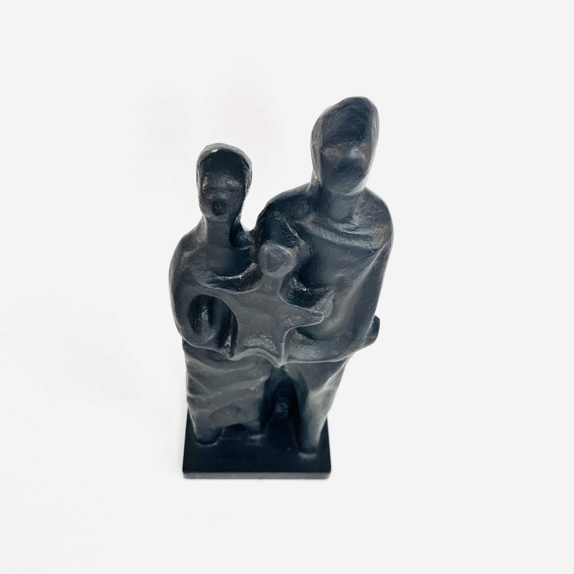 Abstrakte Eisen Skulptur einer kleinen Familie von Elie Van Damm, Belgien, 1960er Jahre