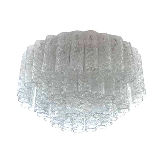 Drei stufige Doria Deckenleuchte mit 60 Glasröhren, Mid-Century Design 1960er Jahre