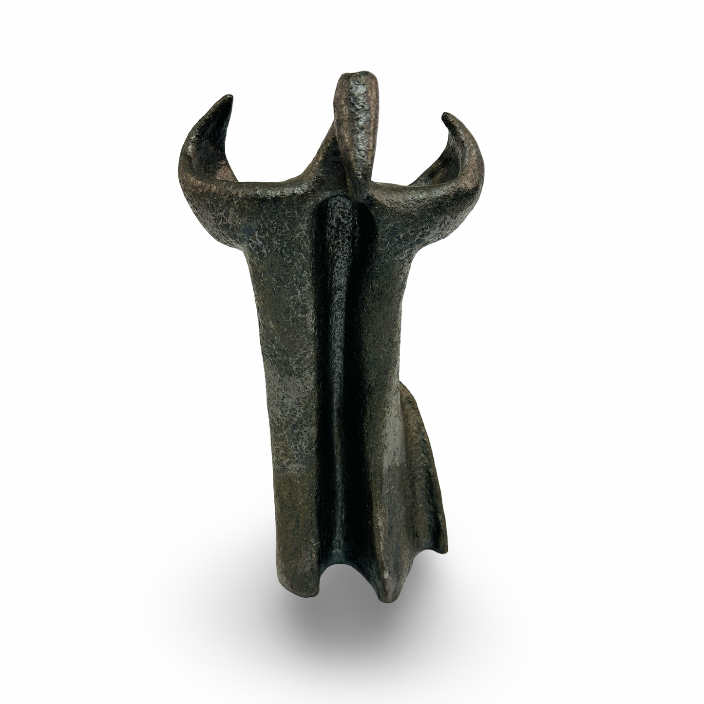 Stehende, betende Keramikstatue aus den 1980er Jahren, signierte Skulptur in sehr gutem Zustand