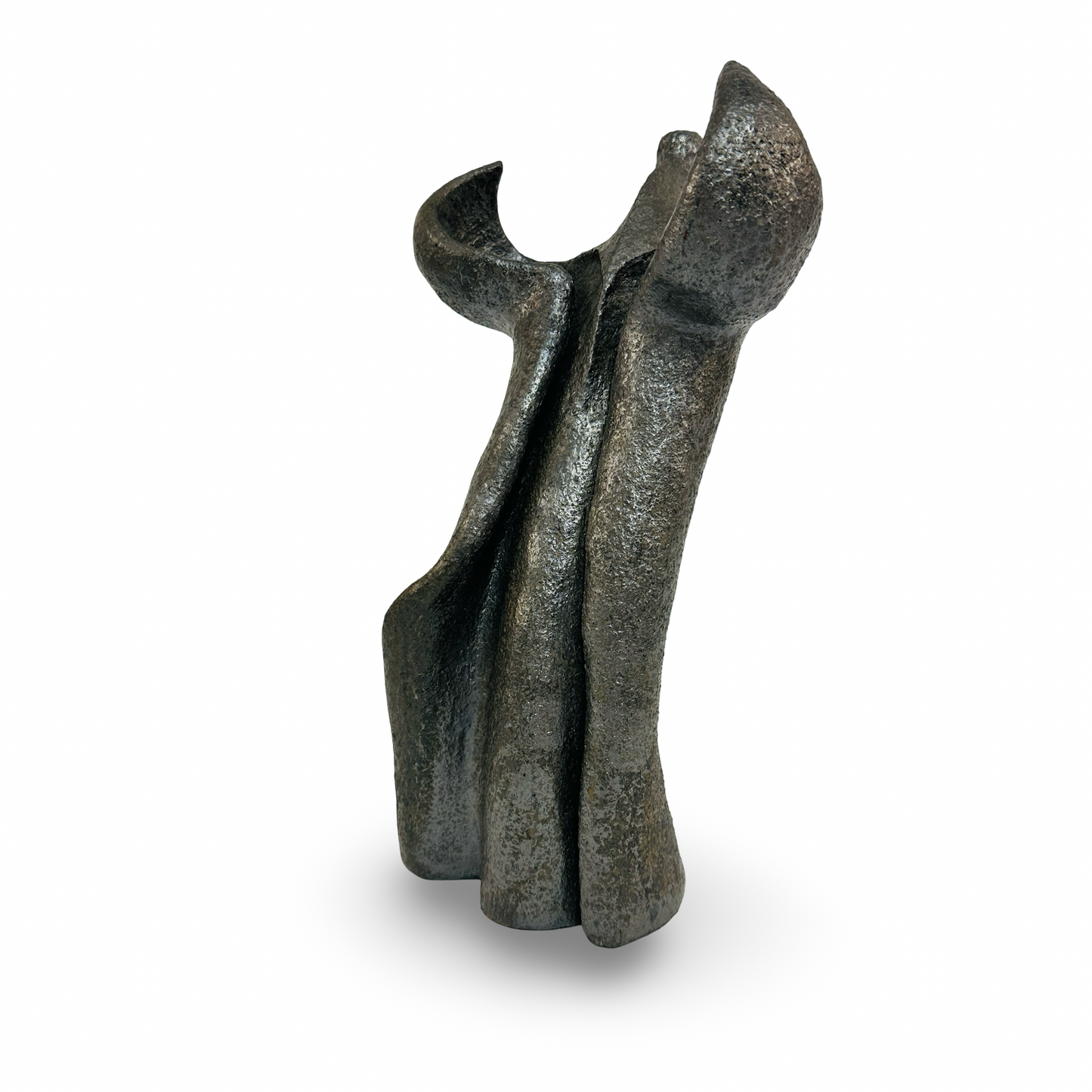 Stehende, betende Keramikstatue aus den 1980er Jahren, signierte Studio Skulptur, guter Zustand