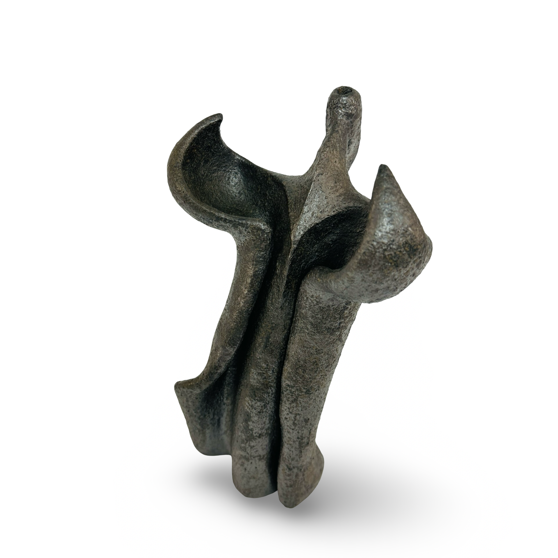 Stehende, betende Keramikstatue aus den 1980er Jahren, signiert, gute Erhaltung