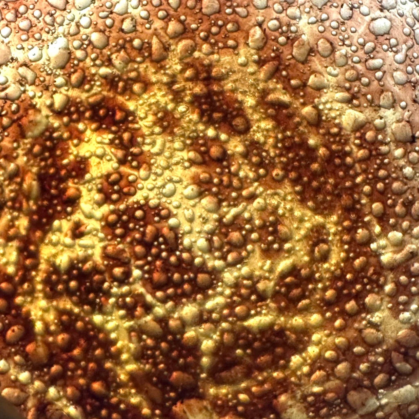 Barovier & Toso Efeso Vase, Amber-Braun mit Luftblasen, Italien 1968