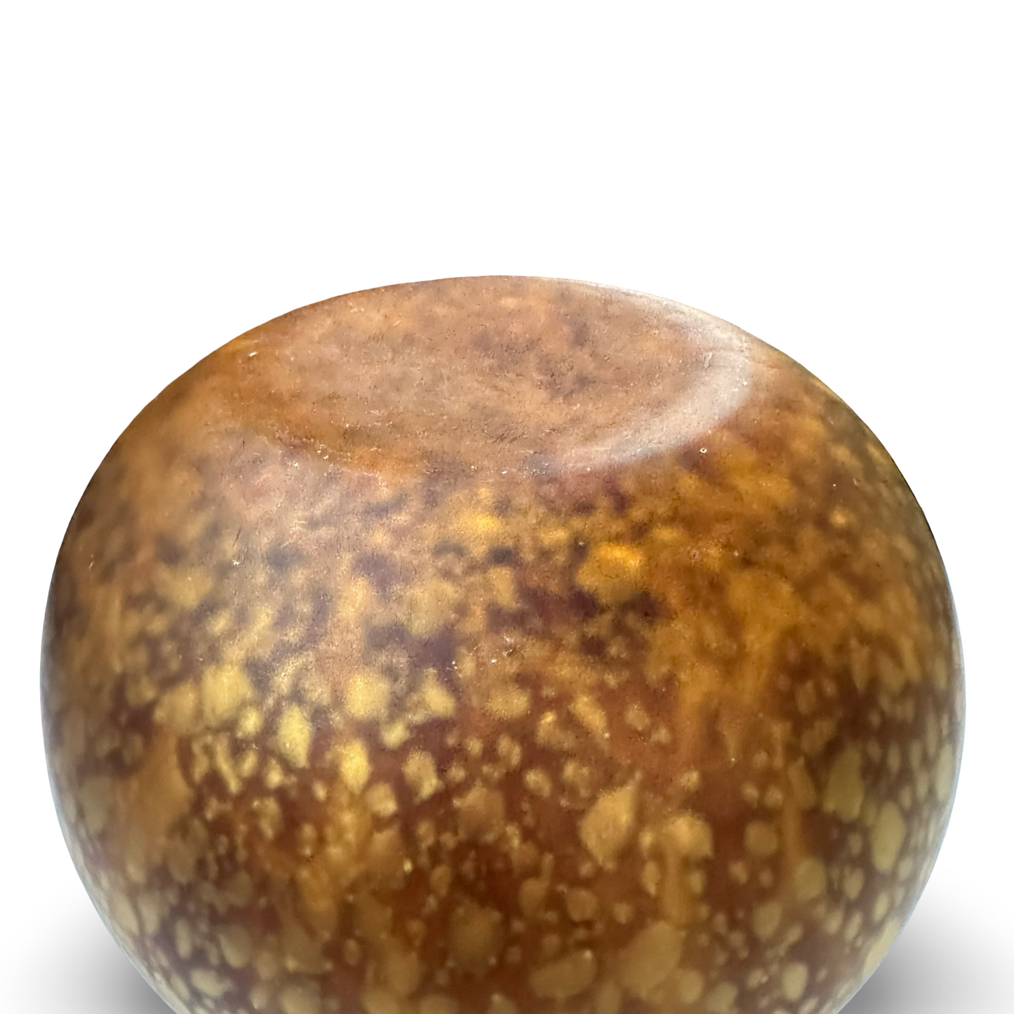 Barovier & Toso Efeso Vase, Amber-Braun mit Luftblasen, Italien 1968