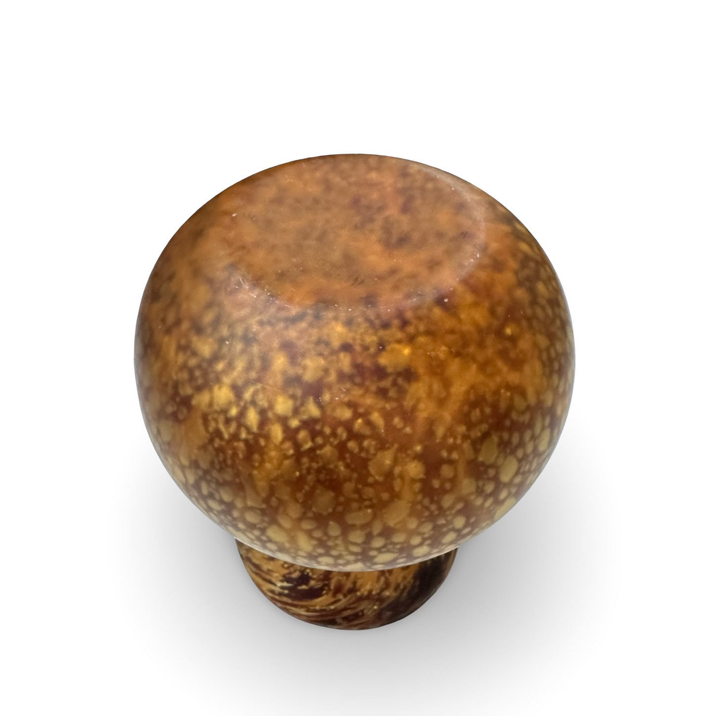 Barovier & Toso Efeso Vase, Amber-Braun mit Luftblasen, Italien 1968