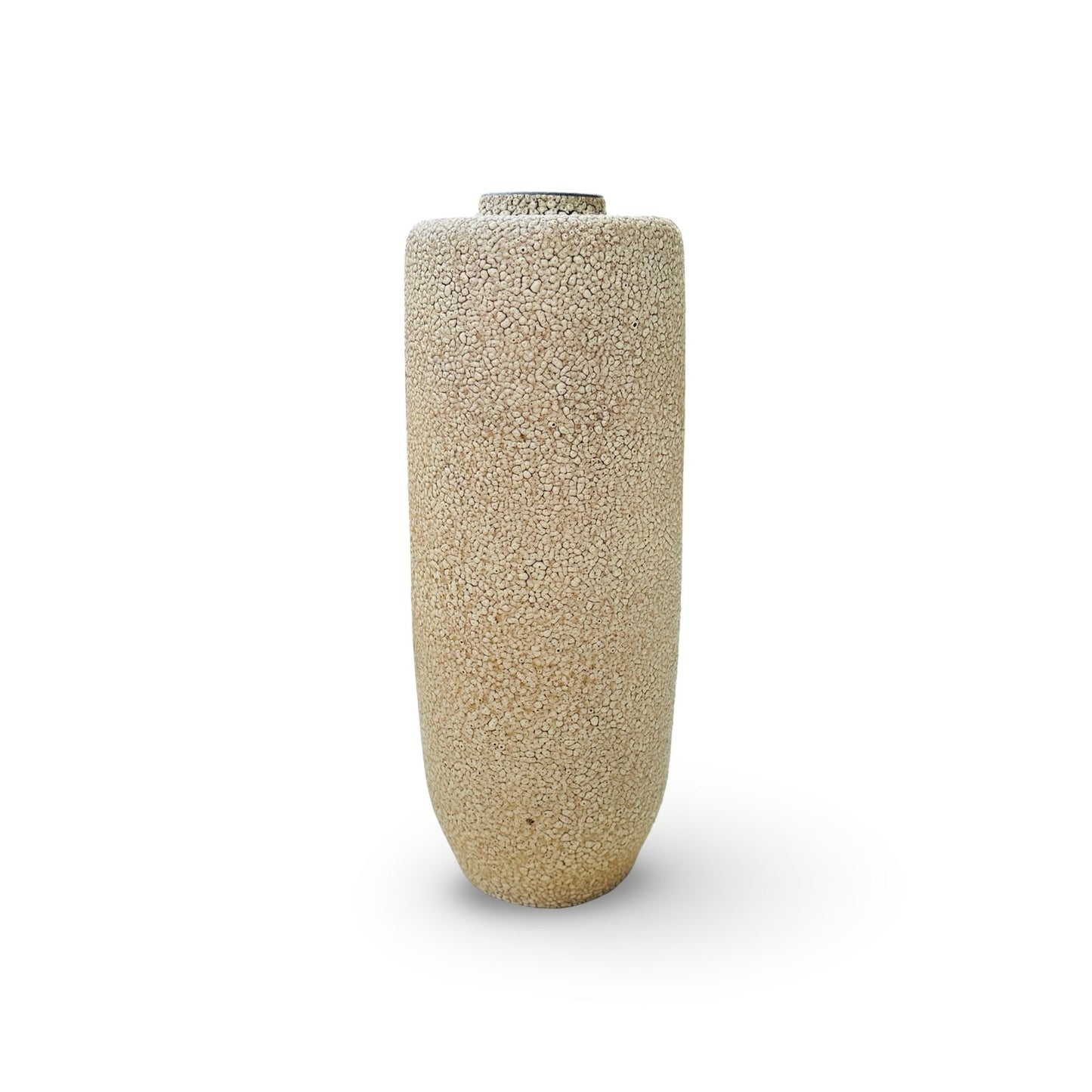 Keramik Vase Deutschland 1960er Jahre in gutem Zustand, 38 cm hoch, 14,5 cm Durchmesser