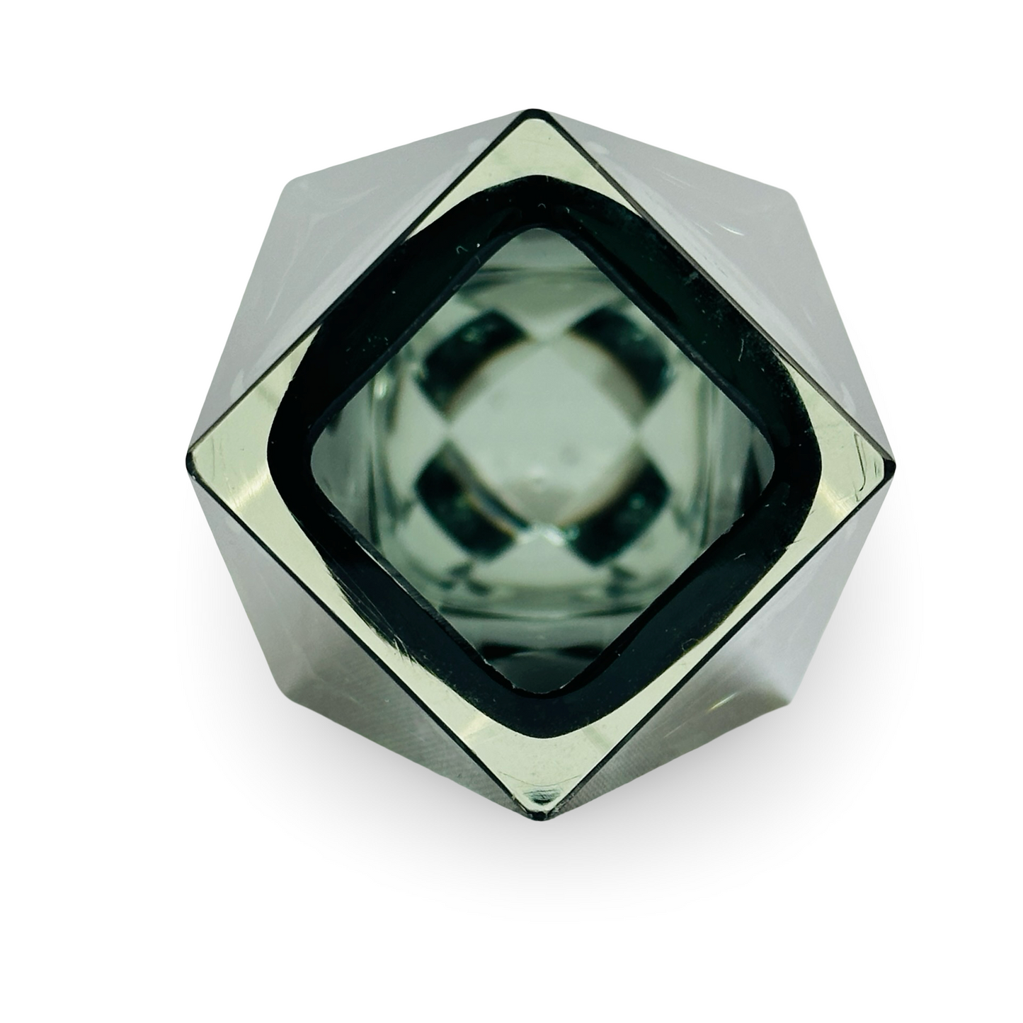 Sommerso Glasvase Facette 20,5 cm, guter Zustand