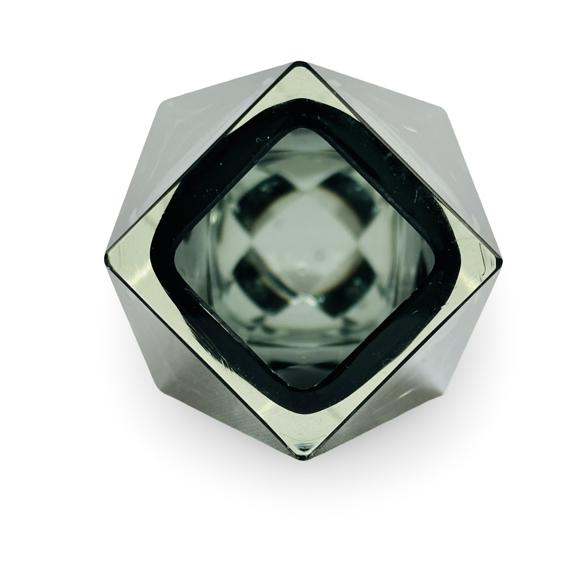 Sommerso Glasvase Facette 20,5 cm, guter Zustand