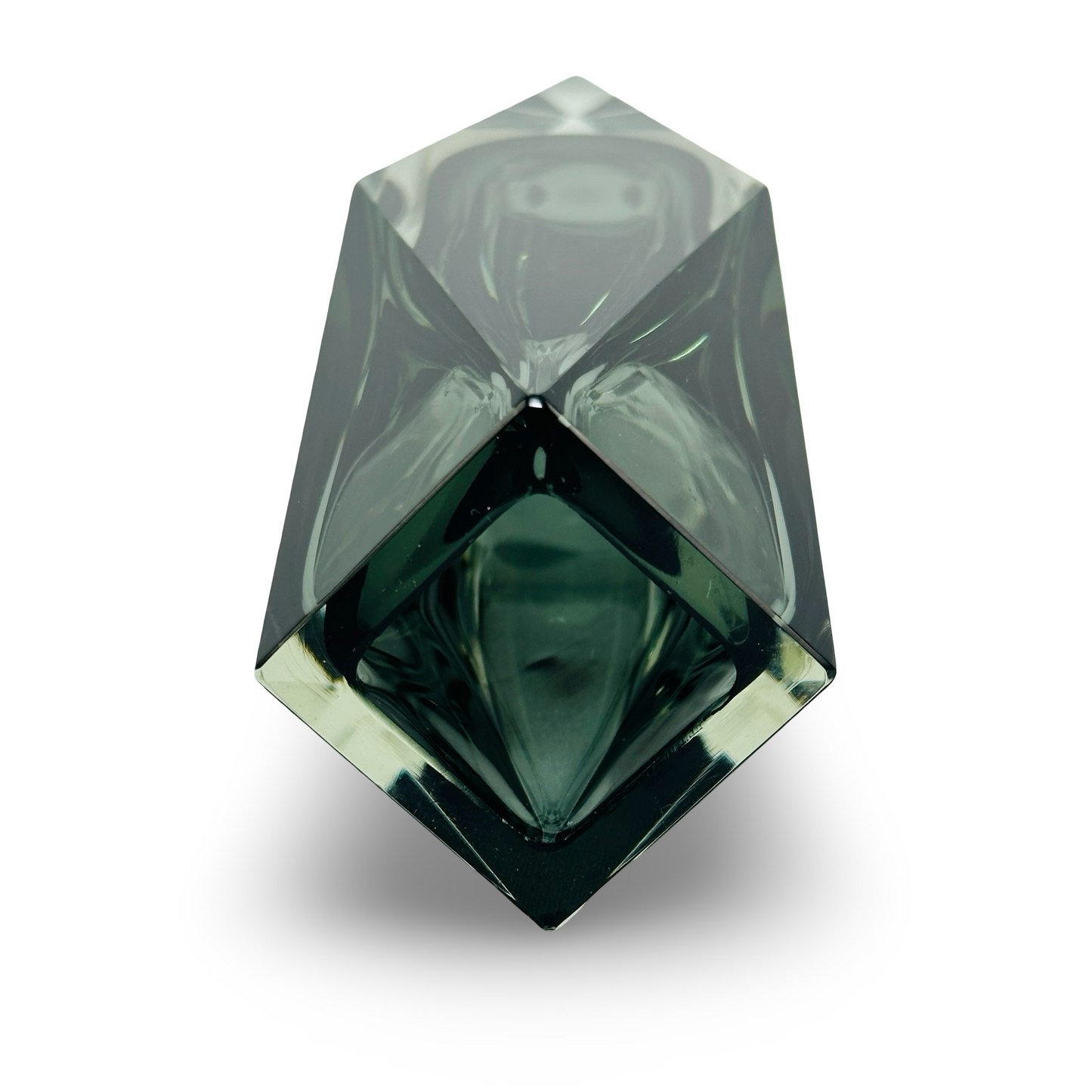 Sommerso Glasvase Facette 20,5 cm hoch guter Zustand