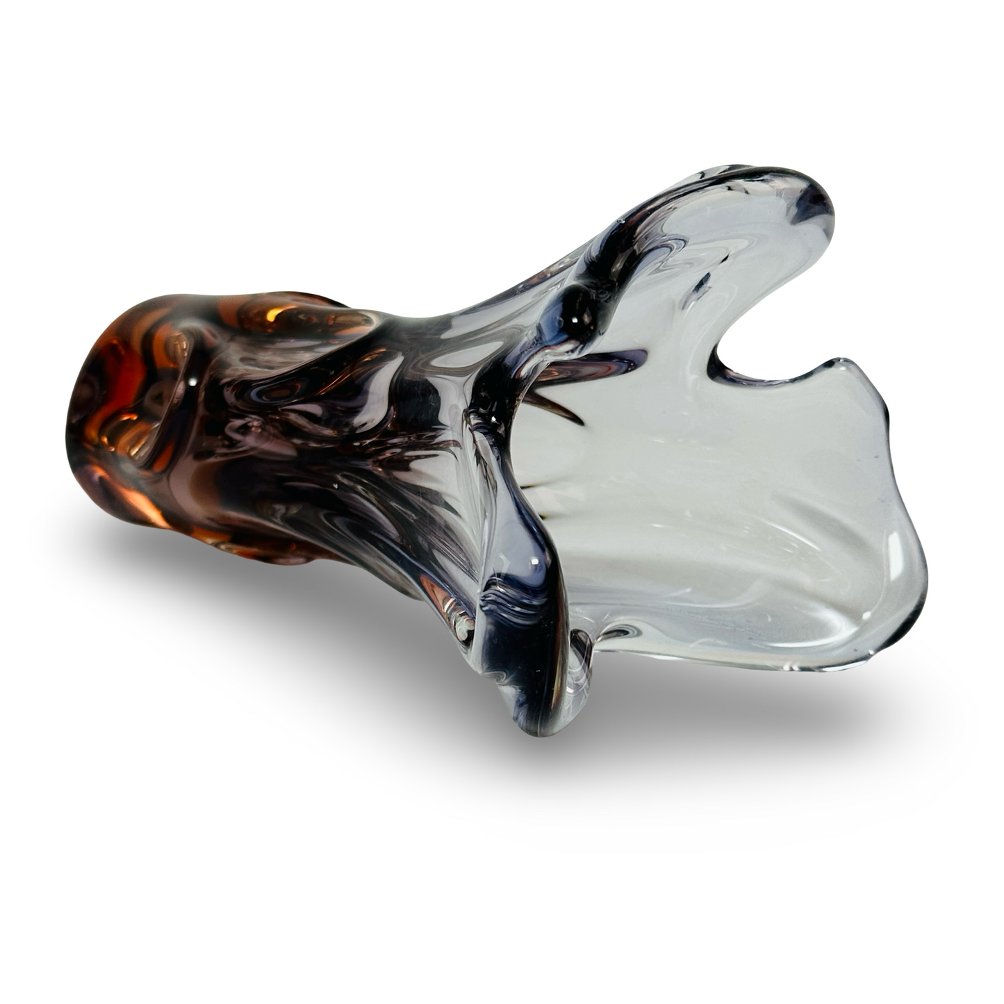 Murano Kunstvase 60er Jahre Dino Martens, soffiato Glas, freie Handarbeit, Unikat