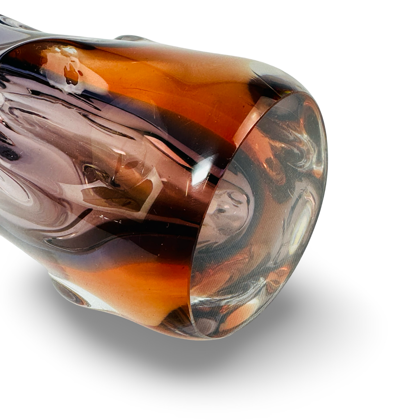 Murano Kunstvase 60er Jahre handgefertigt von Dino Martens in perfektem Zustand
