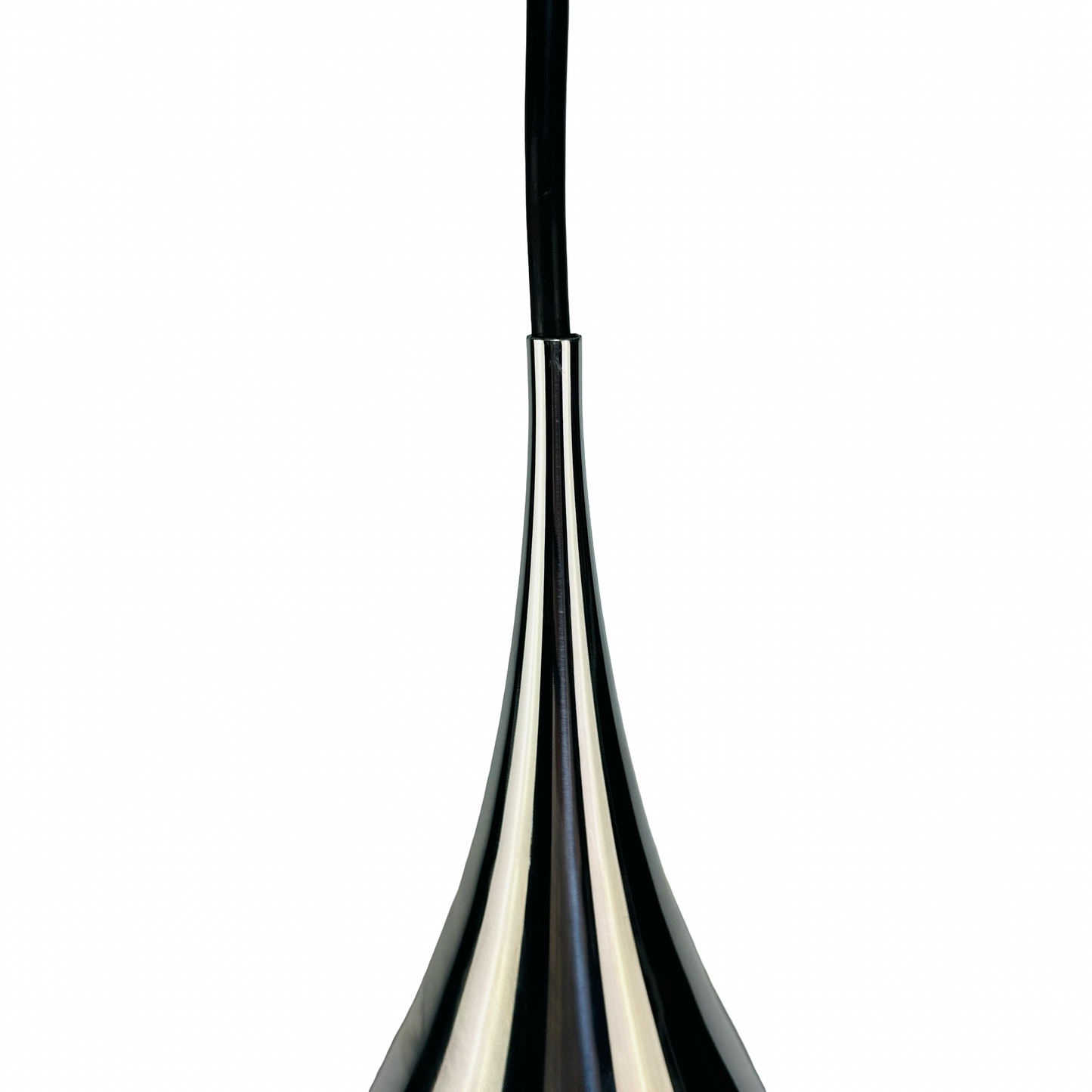 Fog & Mørup „Semi“ Pendelleuchte aus verchromtem Metall, Ø 70 cm, 1960er Design von Bonderup & Thorup