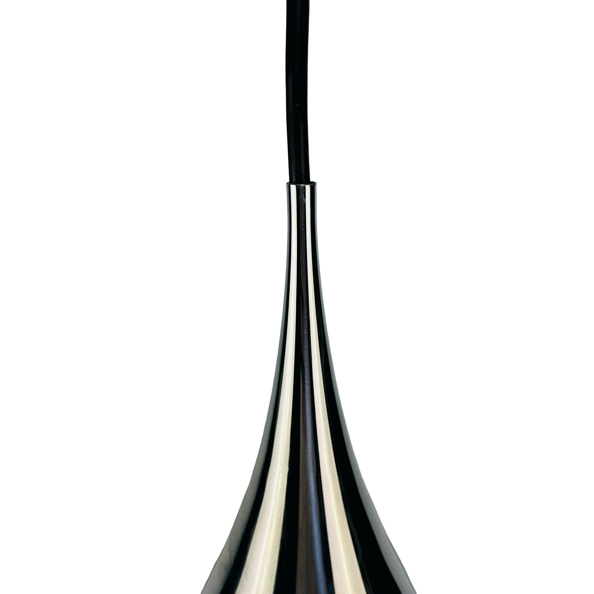Fog & Mørup „Semi“ Pendelleuchte aus verchromtem Metall, Ø 70 cm, 1960er Design von Bonderup & Thorup