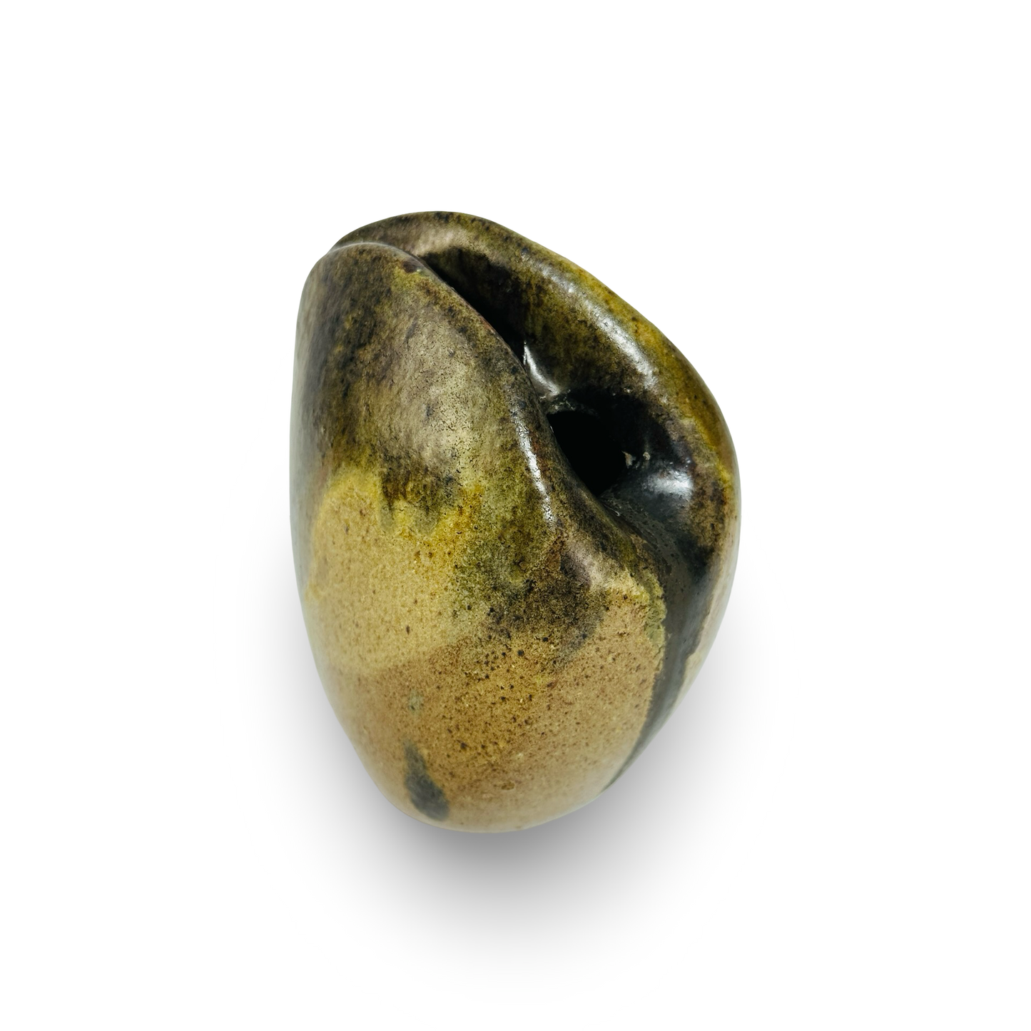 Studio pottery vase "Doppelmund", in the circle of Wilhelm & Elly Kuch, Germany 1960s/70s
