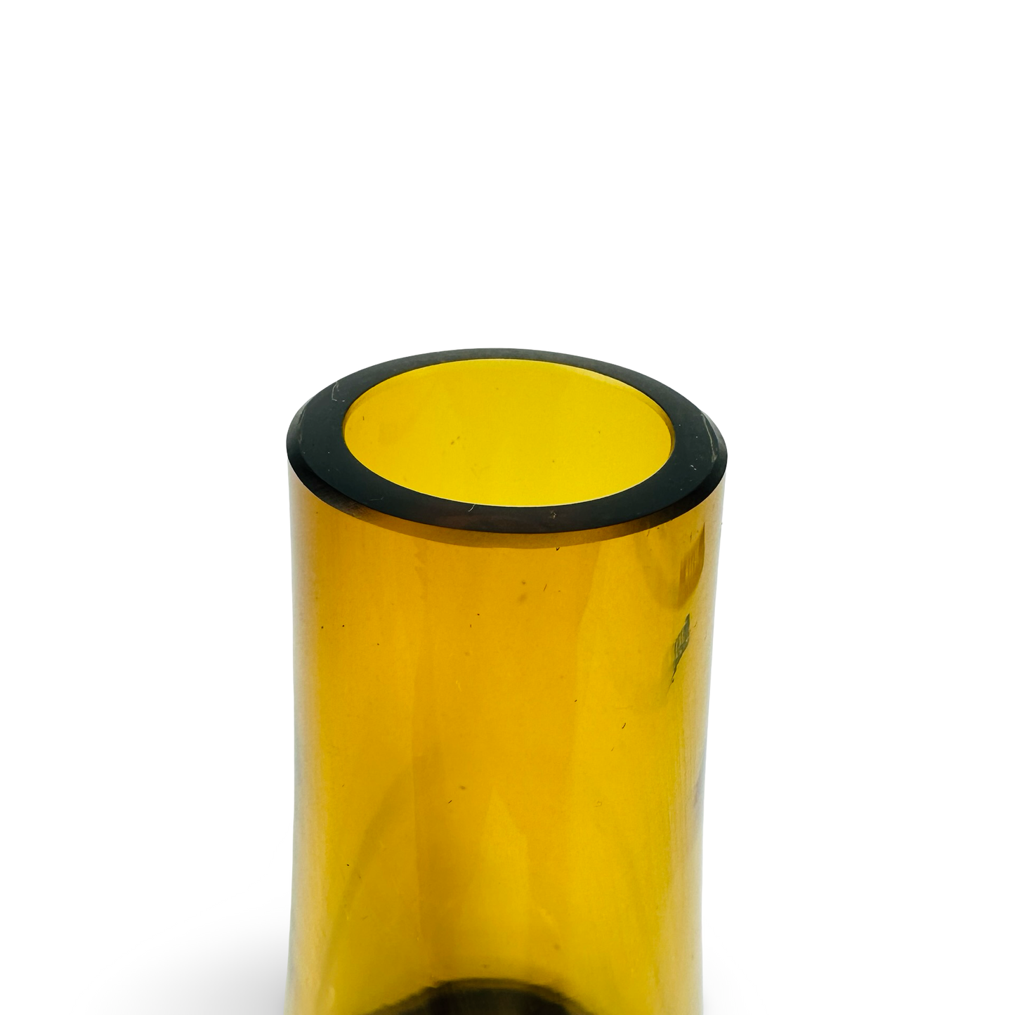 Riihimäki 1379 Rocket Vase aus bernsteinfarbenem Glas mit originalem Etikett von Erkkitapio Siiroinen, 1968–1976