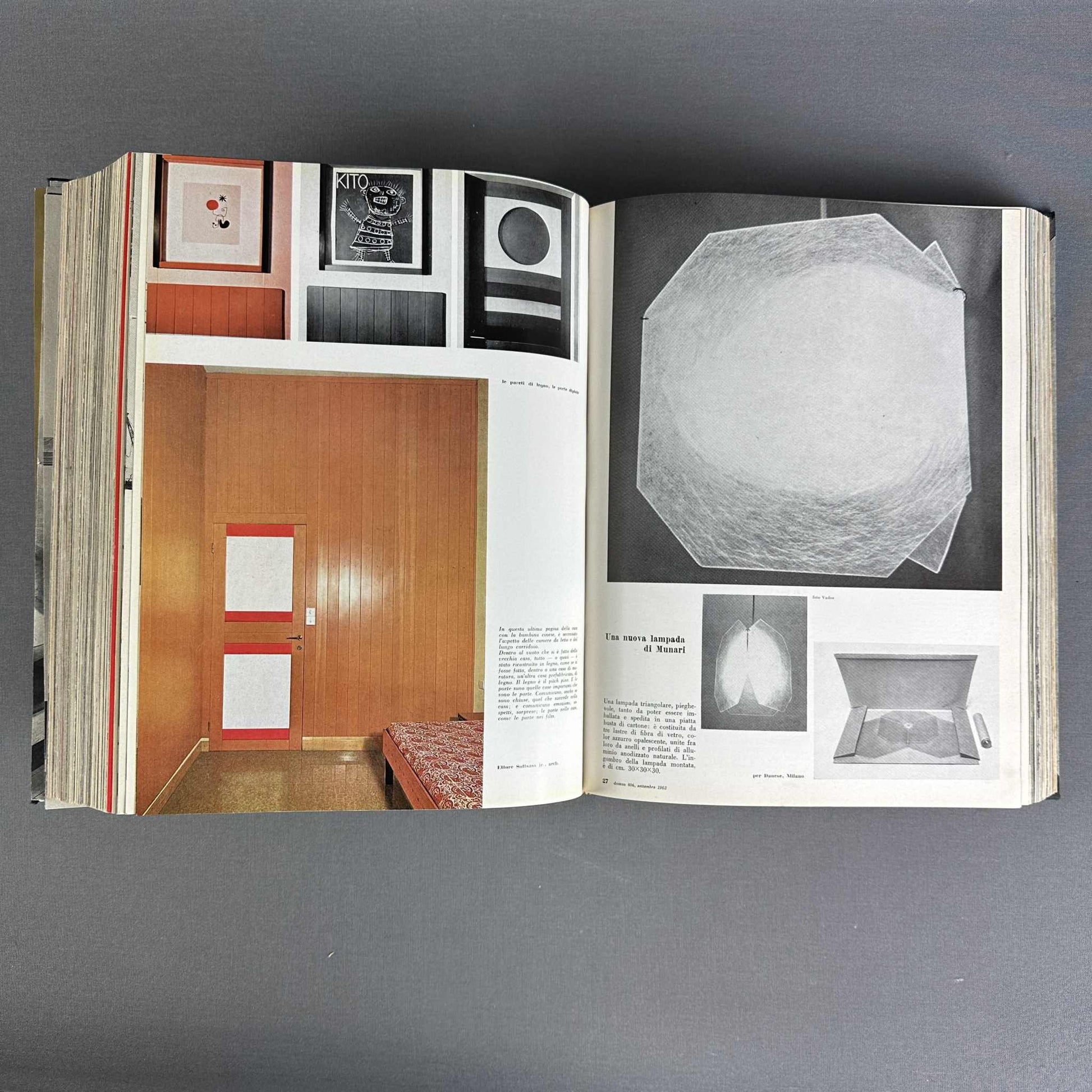 DOMUS 1963 Komplette Jahresausgabe Interior, Design und Architektur