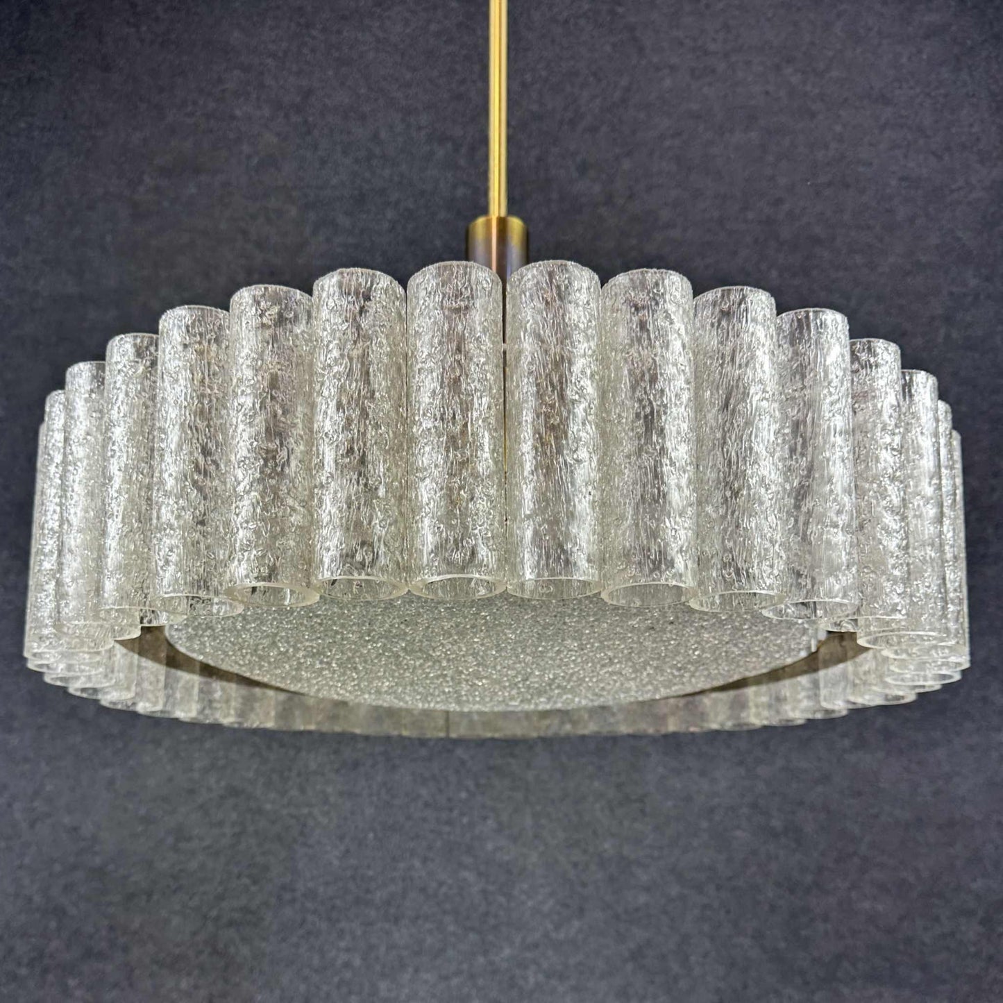Glas Kronleuchter von Doria Deutschland 1960er vintage design