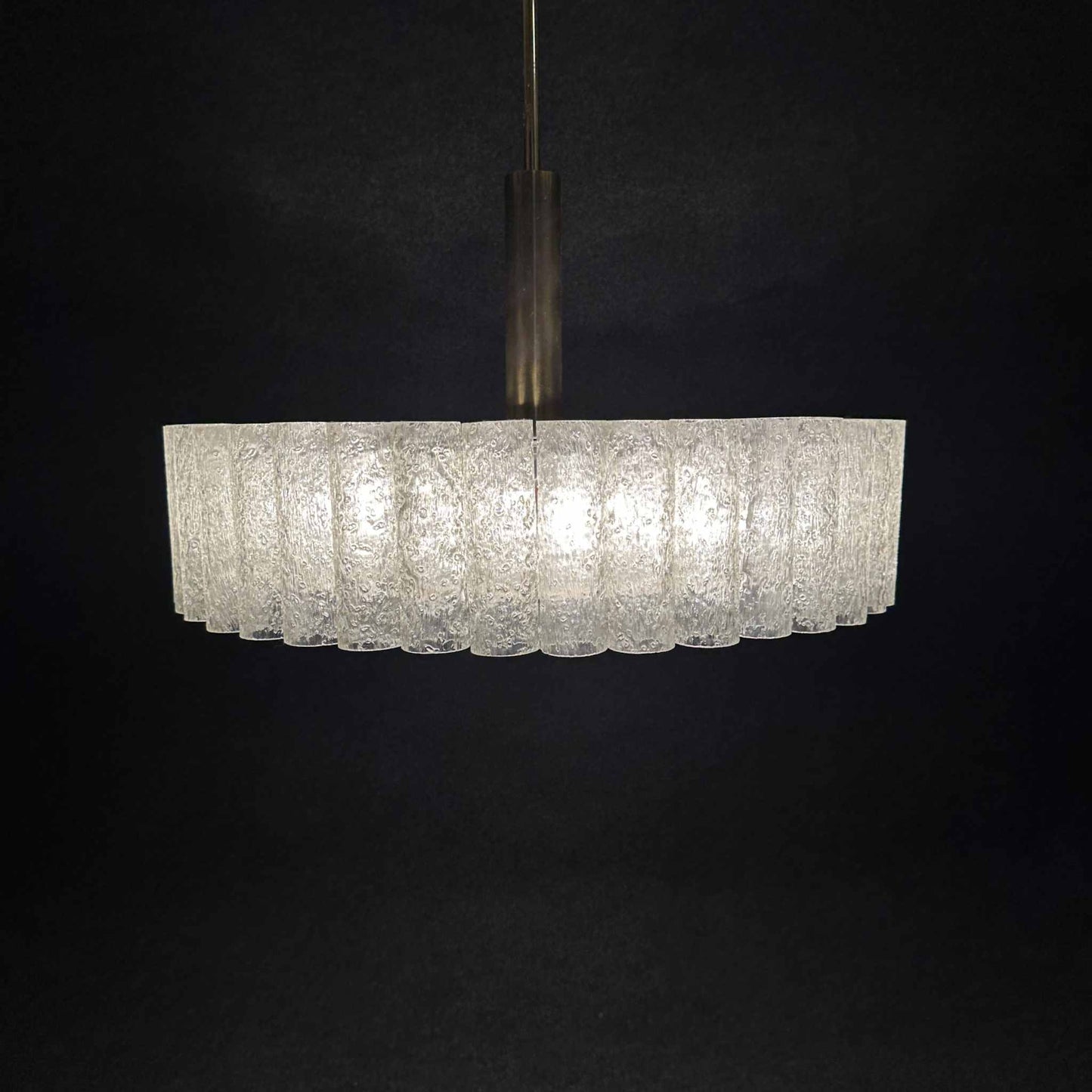 Glas Kronleuchter von Doria Deutschland 1960er vintage design
