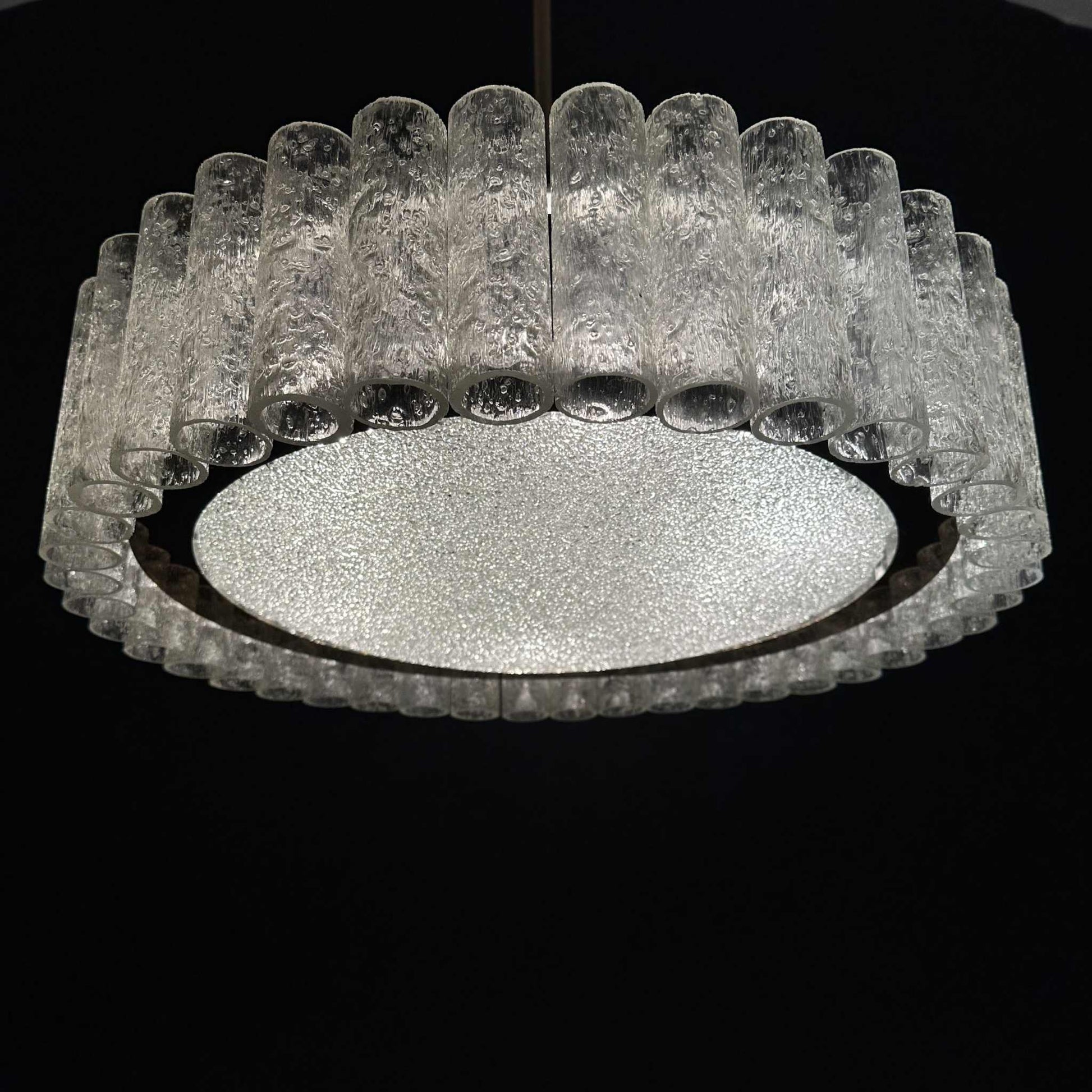 Glas Kronleuchter von Doria Deutschland 1960er vintage design