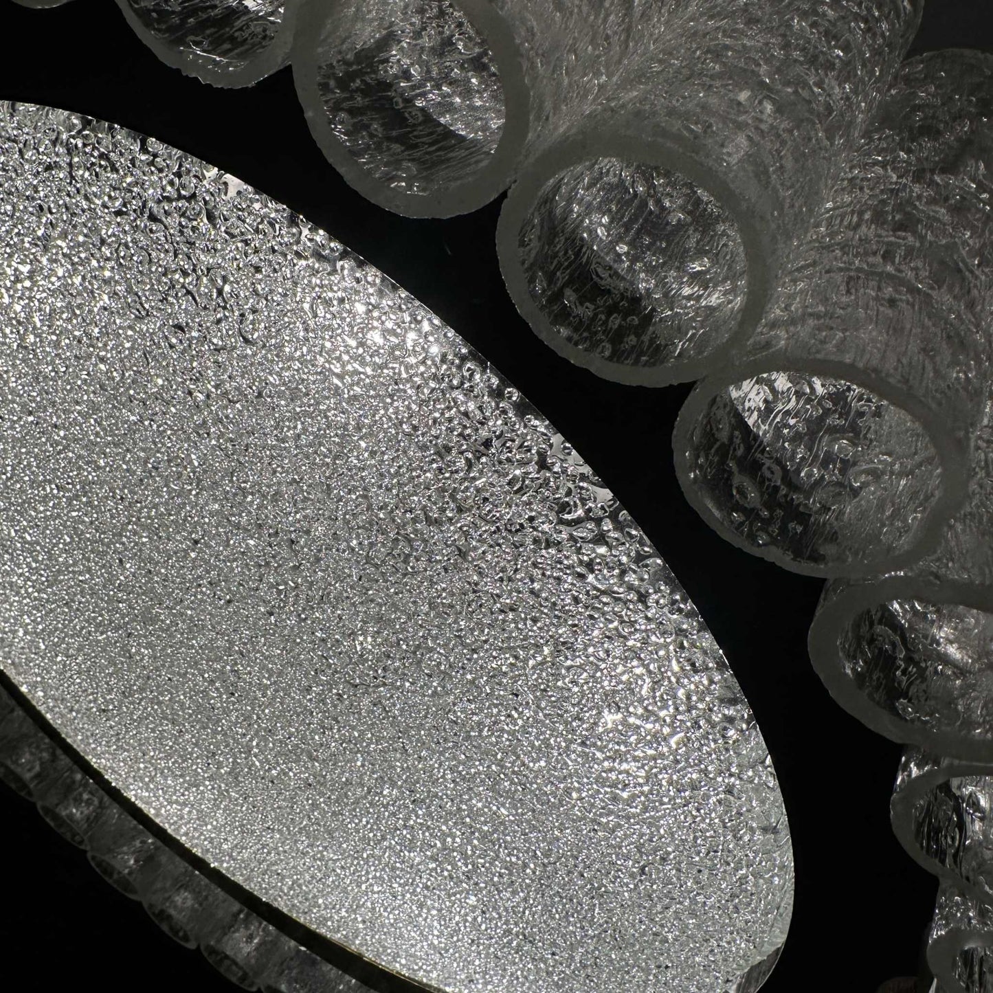 Glas Kronleuchter von Doria Deutschland 1960er vintage design